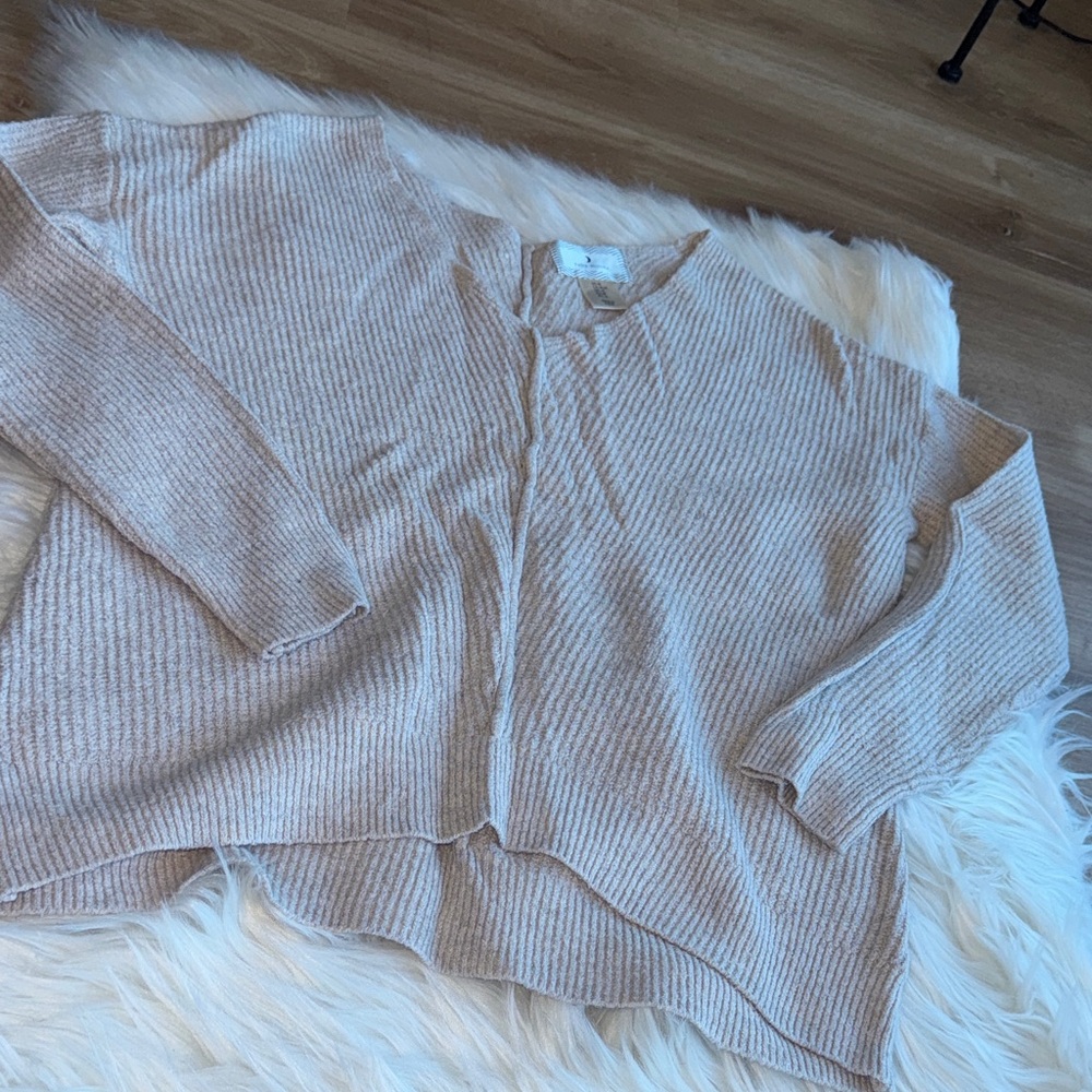 Ruby Moon medium Ribbed Beige Sweater - Picture 3 of 3